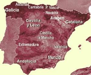 areas of spain